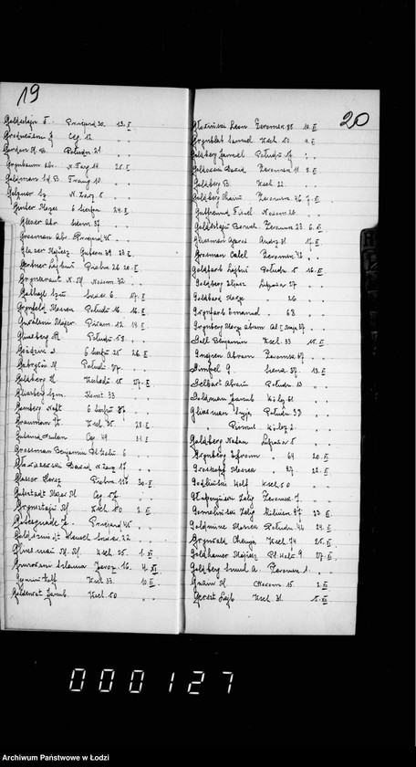 Obraz 19 z jednostki "Skorowidz rekursów w sprawach składek gminy za 1926 r."