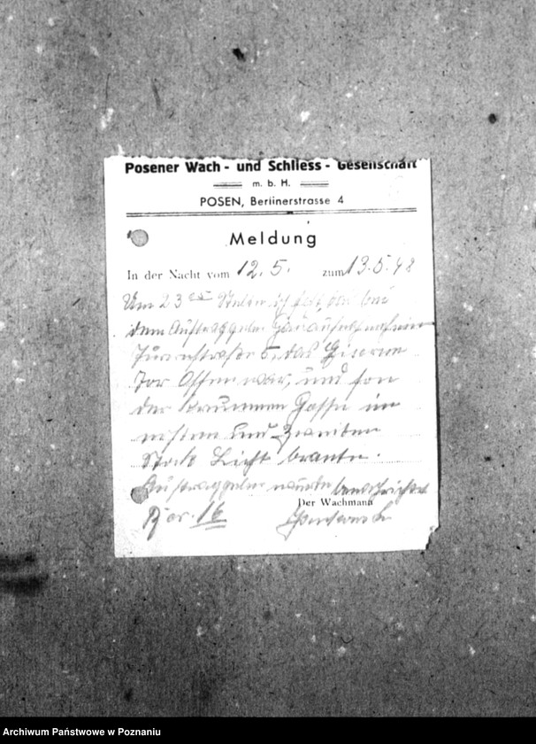 Obraz 10 z jednostki "[Korespondencja w sprawie strzeżenia obiektów Domu]."