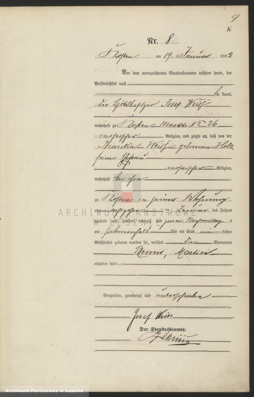 Obraz 12 z jednostki "[Księga urodzeń - miasto]"