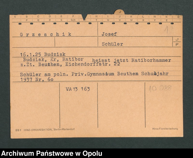 Obraz 3 z jednostki "[Grzeschik Josef, ur. 16.1.1925 Budzisk]"