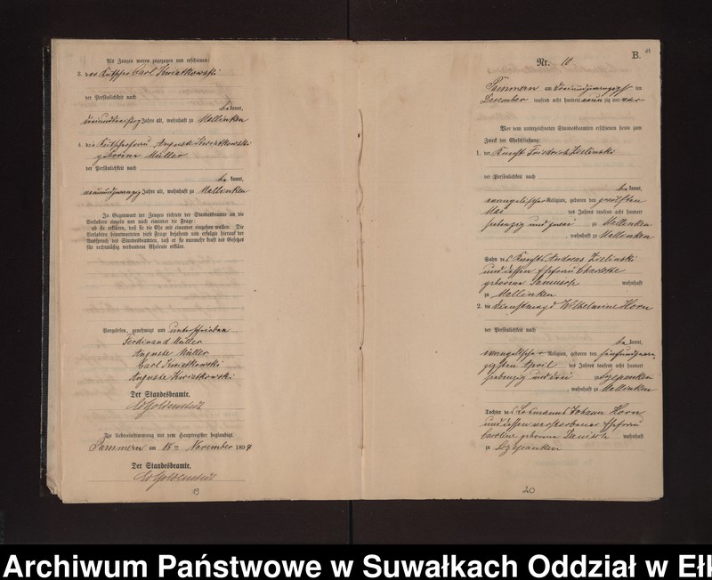 image.from.unit.number "Heiraths-Neben-Register des Preussischen Standes-Amtes Neuhoff Kreis Loetzen"