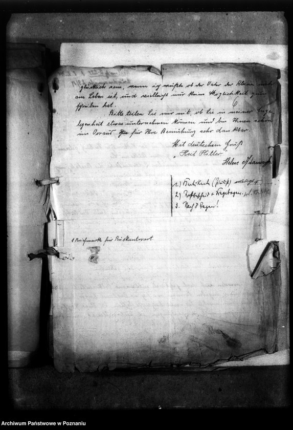 Obraz 10 z jednostki "Korespondencja w sprawie miejscowych Niemców, którzy zginęli w 1939 roku A - K"