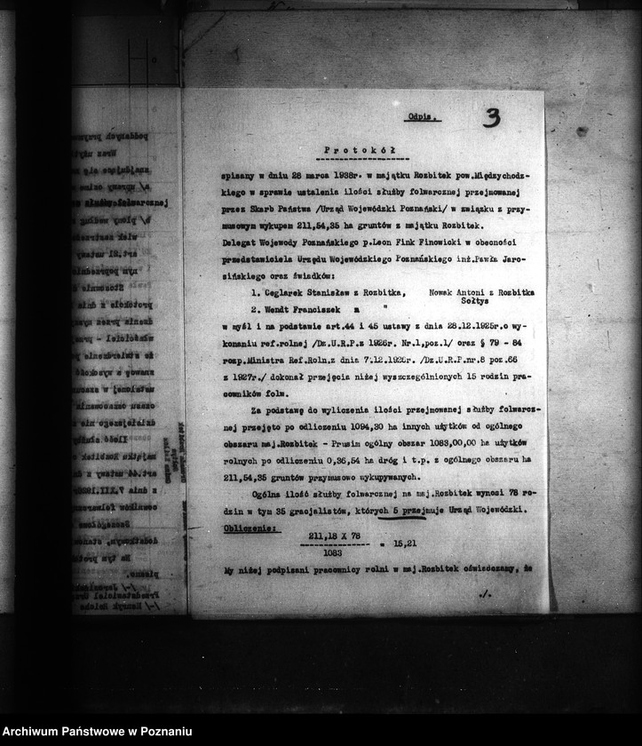 Obraz 7 z jednostki "Odprawy z art. 44 ustawy o wykonaniu reformy rolnej dla byłej służby folwarcznej z przymusowego wykupu części majątku Prusim-Rozbitek powiatu międzychodzkiego"