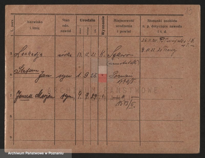 Obraz 15 z jednostki "Dzikowski - Dzyskowska"