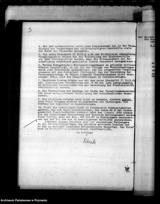 Obraz 9 z jednostki "Runderlasse betr. das mittlere Schulwesen"
