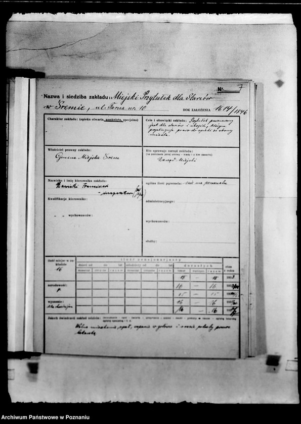 Obraz 11 z jednostki "/Kartoteka zakładów opiekuńczych/"