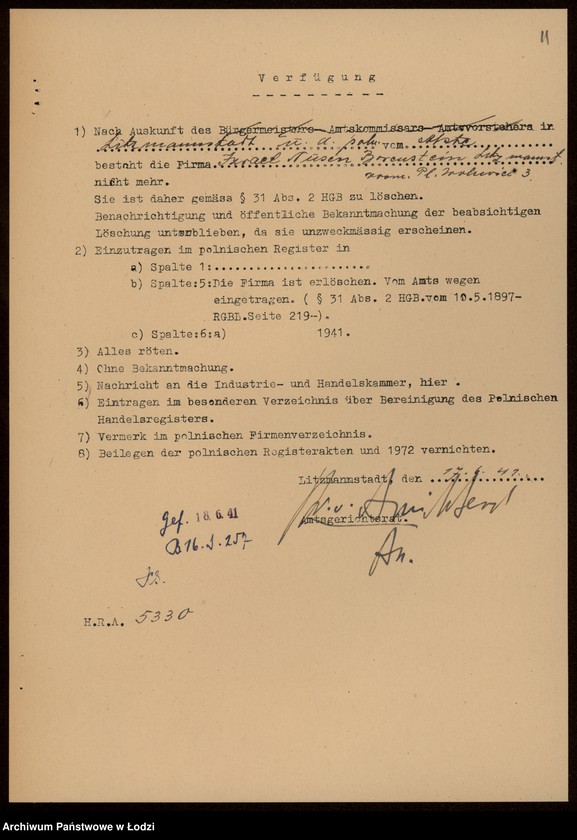 Obraz 13 z jednostki "Izrael Nusen Borenstein- restauracja"