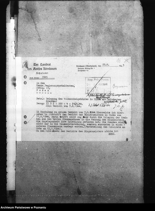 Obraz 19 z jednostki "Przeznaczenie szkół na cele wojenne"