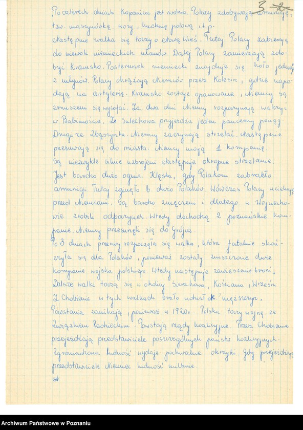 Obraz 13 z jednostki "Relacje i wspomnienia dotyczące powstania wielkopolskiego: 1. Chobienice, powiat Wolsztyn, województwo poznańskie."