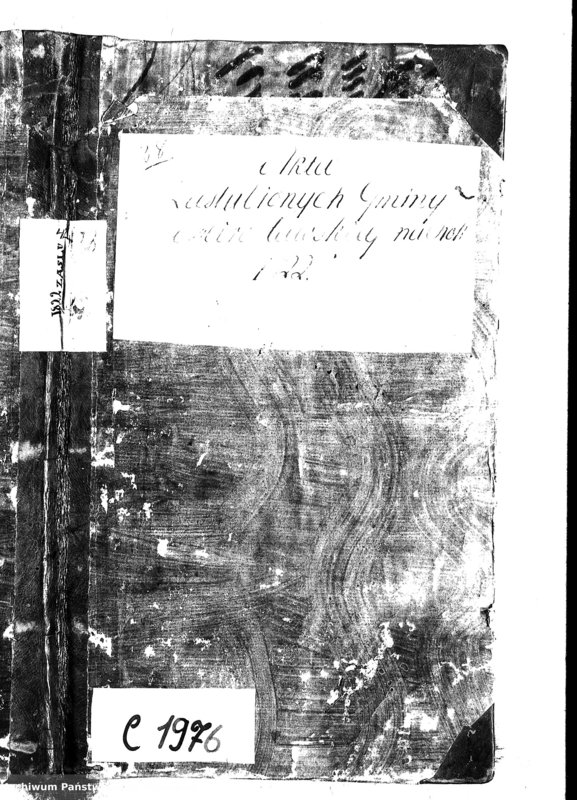 image.from.unit.number "Akta Zaślubionych Gminy Mirosławskiey na Rok 1822"