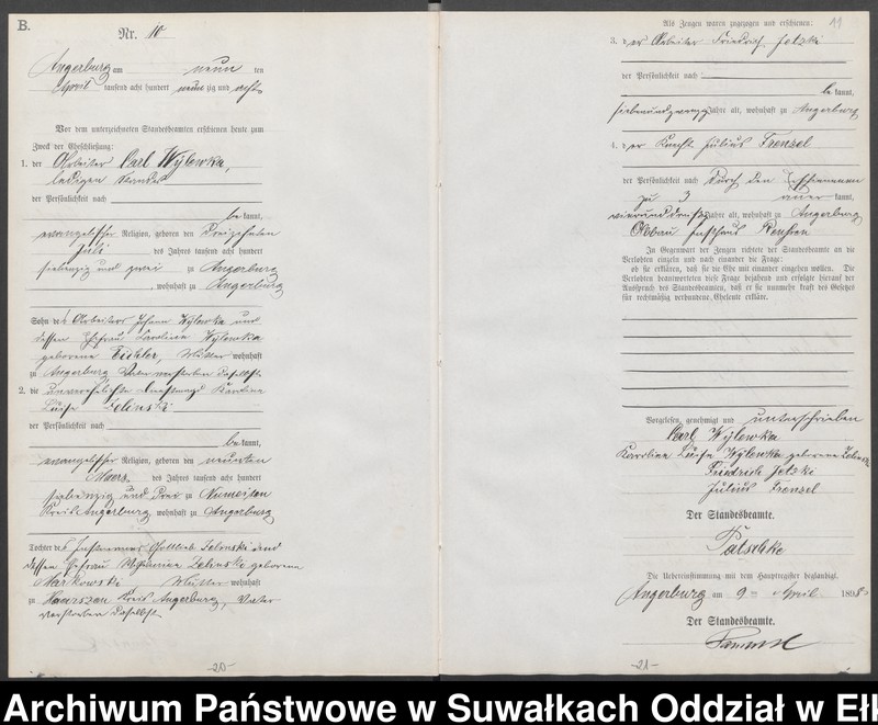 image.from.unit.number "Heiraths-Neben-Register des Preussischen Standes-Amtes Angerburg Kreis Angerburg"