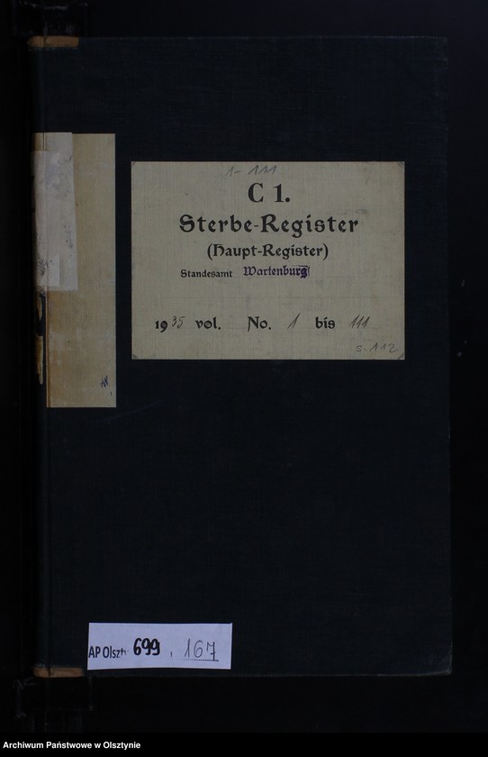 image.from.unit.number "Sterbe-Haupt-Register Nr 1 - 111"