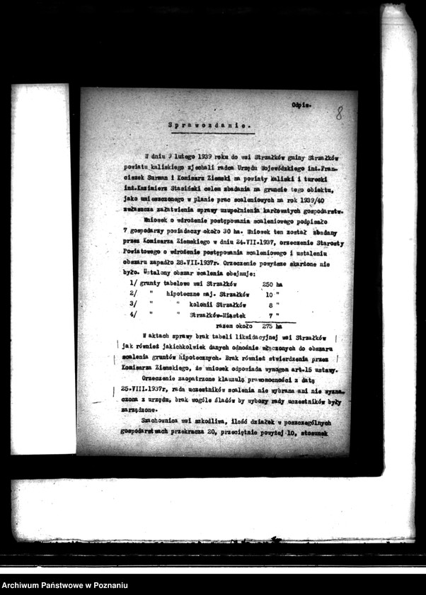 Obraz 12 z jednostki "Wieś Strzałków powiatu kaliskiego prace scaleniowe"