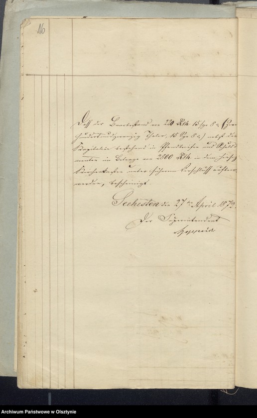 image.from.unit.number "Jahres Rechnung der Hospital - Casse zu Bosemb"