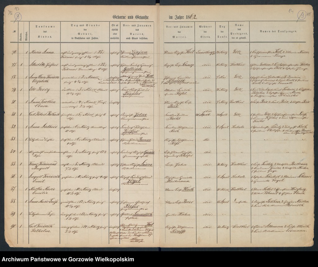 image.from.unit.number "Duplikate der Hauptkirche zu Landsberg an der Warthe (zawiera także księgę zgonów Konkordier Kirche mit der reformirten und Militair Gemeinde z 1862 r.)"