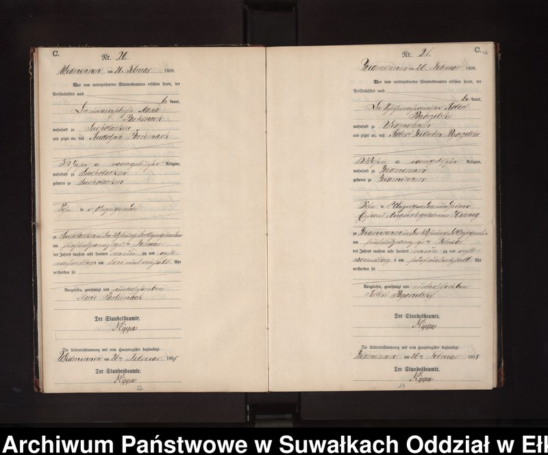 image.from.unit.number "Sterbe-Neben-Register des Preussischen Standes-Amtes Widminnen Kreis Loetzen"