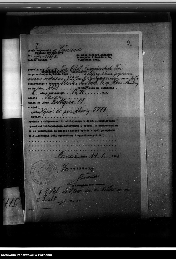 Obraz 6 z jednostki "Towarzystwo robót inżynieryjnych "Tri" w Poznaniu ul. Grottgera 14 nr woj. 5777"