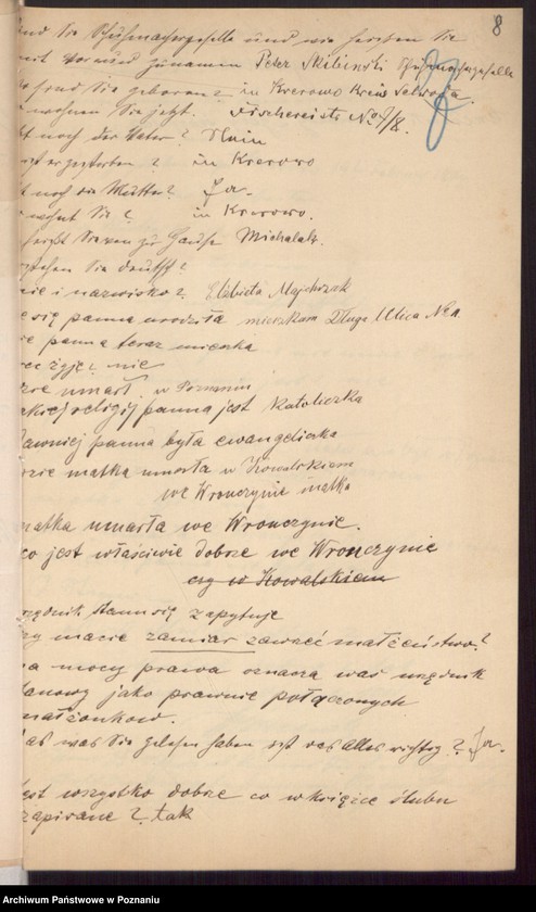 Obraz 10 z jednostki "Die von den Verlobten beigebrachten Urkunden zur Eheschliessung pro 1896"
