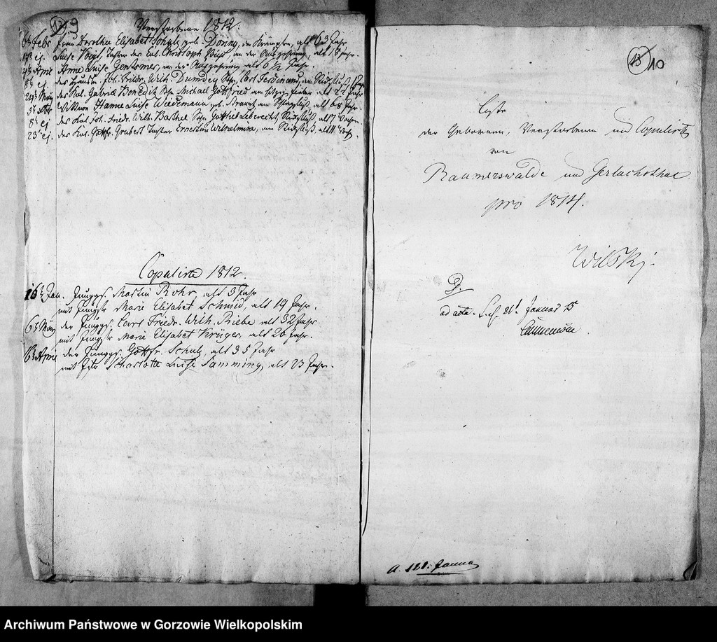 image.from.unit.number "Duplikate der Kirchenbücher von der Parochie Lossow: Raumerswalde (Roszkowice), Gerlachsthal (Gostkowice)"