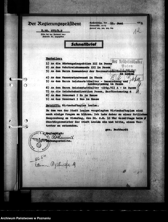 Obraz 16 z jednostki "Wirtschaftsplan Leslau (Włocławek)"