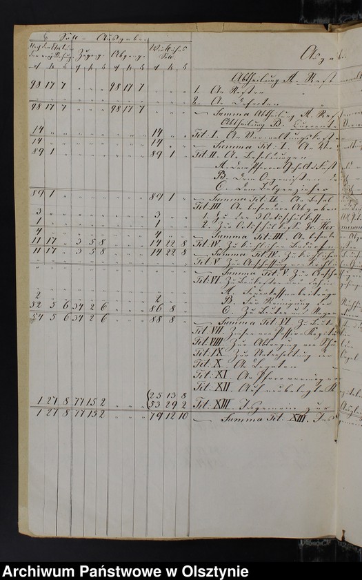 image.from.unit.number "Extract aus der Jahres Rechnung der Kirchen Kasse zu Silberbach"