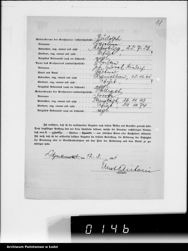 Obraz 16 z jednostki "Ausgeschiedene Angestellte. Lit.A-D"