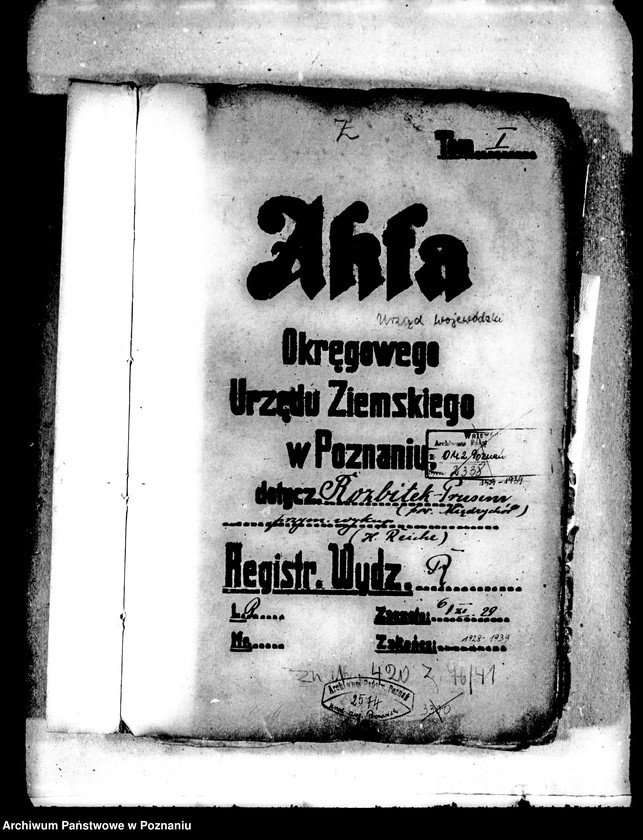 Obraz 4 z jednostki "Majątek Rozbitek-Prusim powiatu międzychodzkiego przymusowy wykup Henryk Reiche"