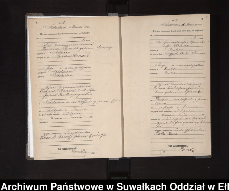 image.from.unit.number "Sterbe-Haupt-Register des Königlichen Preussischen Standes-Amtes Nikolaiken Kreis Sensburg"