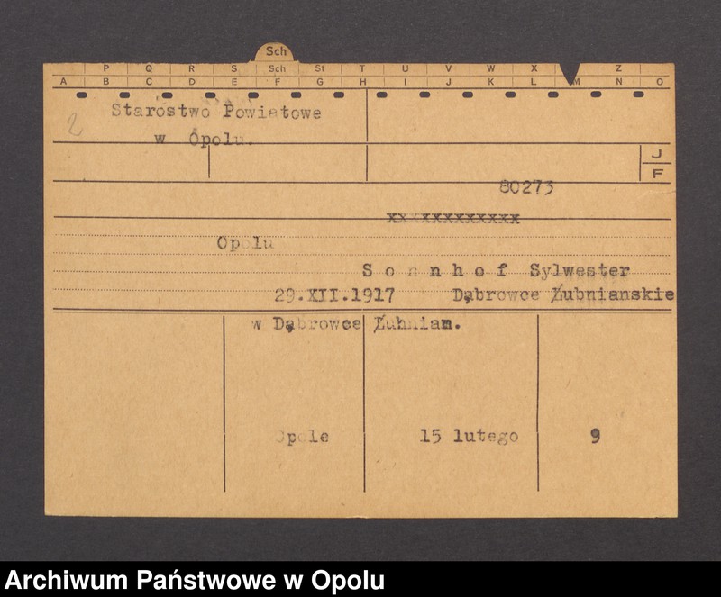 Obraz 4 z jednostki "[Czaja Johann, ur. 2.5.1877, zam. Freihöfen]"