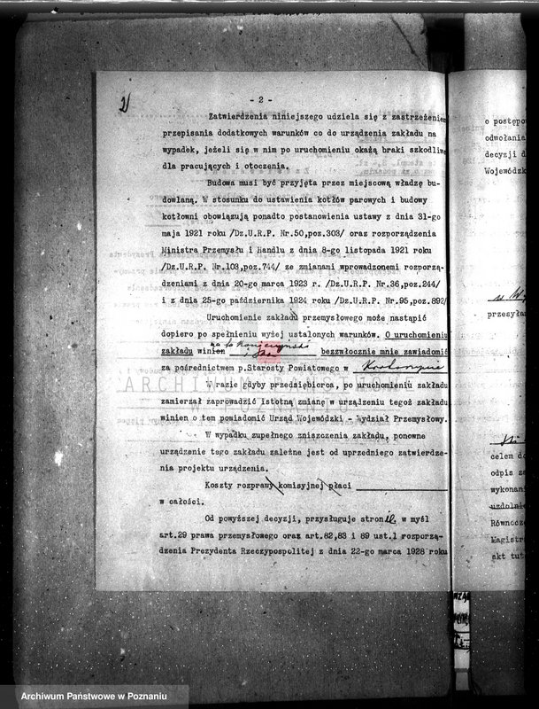 Obraz 6 z jednostki "Zatwierdzenie projektu młyna i piekarni Konieczyńskiego w Wyganowie, pow. krotoszyński nr woj. 530"