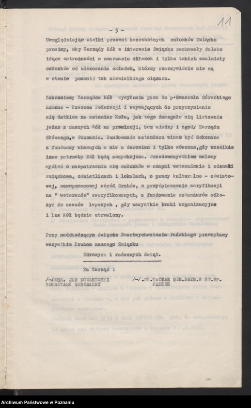 image.from.unit.number "Okólniki Zarządu Głównego Związku Weteranów Powstań Narodowych."