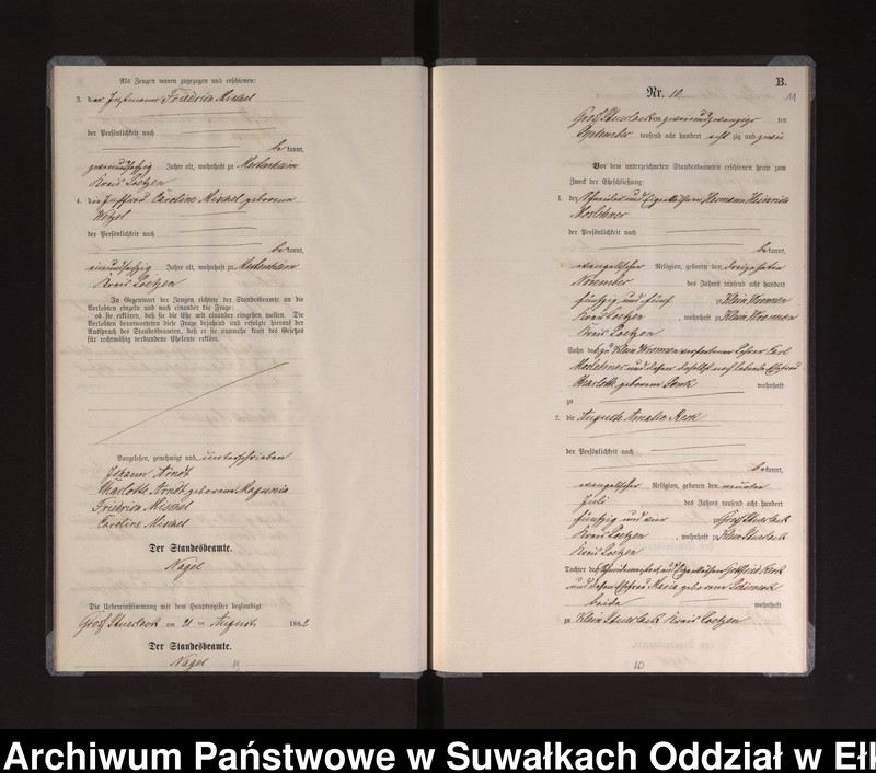 image.from.unit.number "Heiraths-Neben-Register des Preussischen Standes-Amtes Gross Stüerlack Kreis Loetzen"