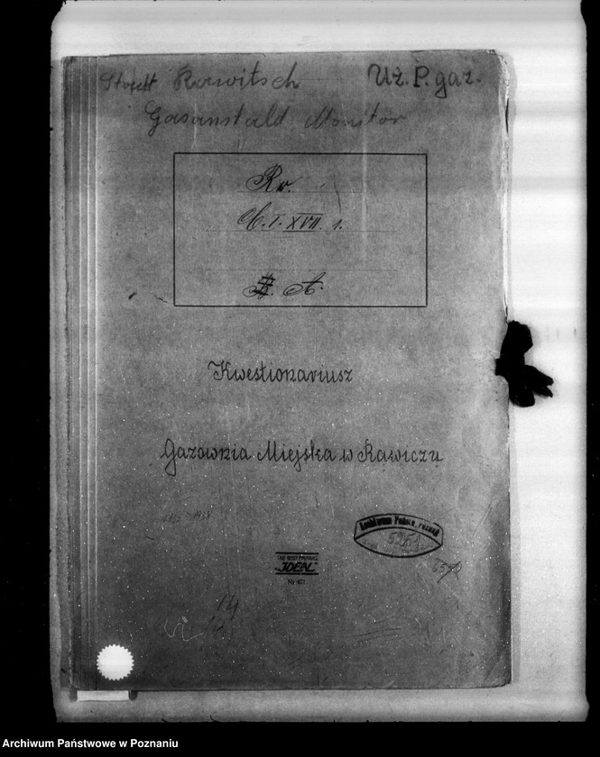 Obraz 4 z jednostki "Kwestionariusz Elektrowni Miejskiej w Rawiczu"