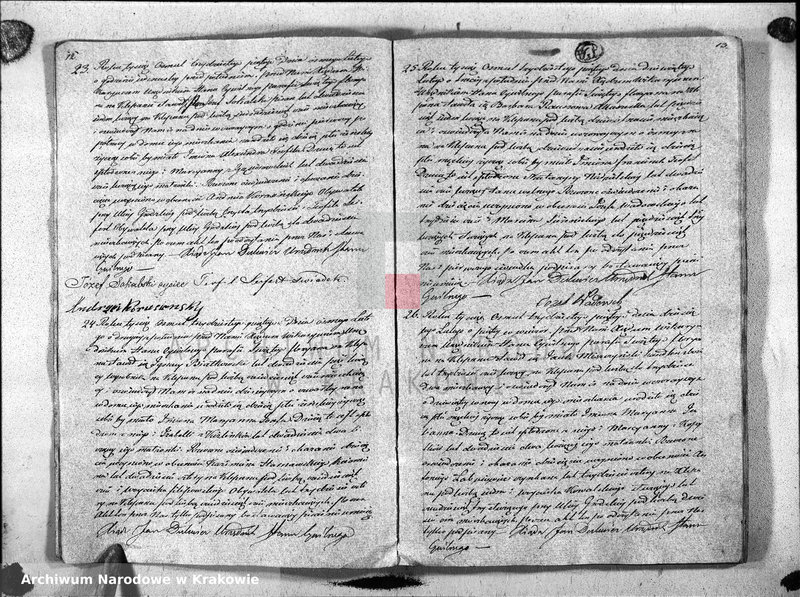 Obraz 9 z jednostki "Księga Aktow Urodzenia i Uznania parafii S Floryana na Rok 1835"