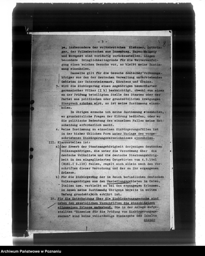 Obraz 12 z jednostki "Zarządzenia i korespondencja władz w sprawie niemieckiej listy narodowej"
