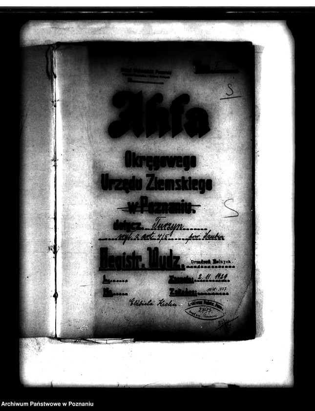 Obraz 4 z jednostki "Majątek Turzyn wyłączenie z art.4 i 5 /ustawy o wykonaniu reformy rolnej/"