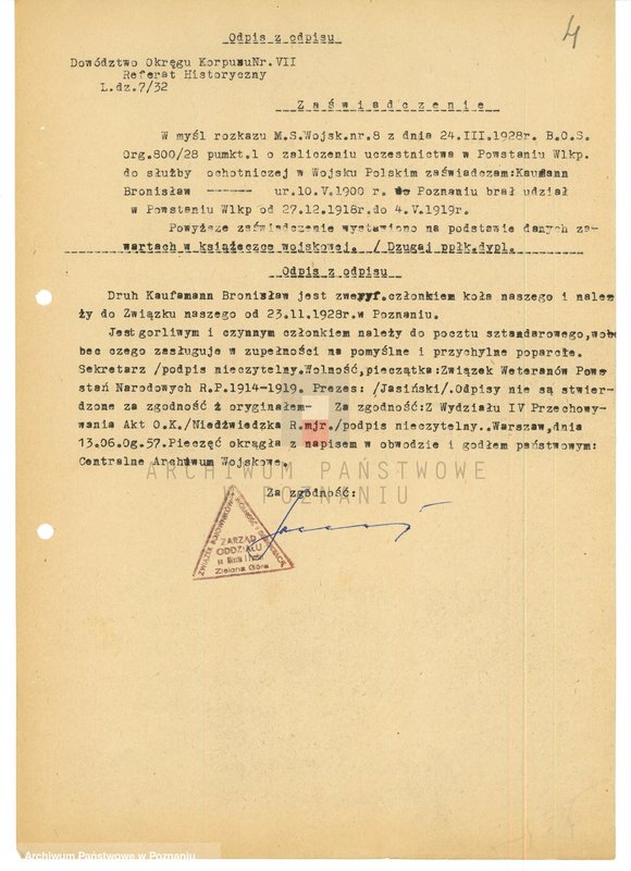 Obraz 20 z jednostki "Życiorysy powstańców wielkopolskich: K - tom lV /Kaufmann Bronisław - Kielanowski Józef/."