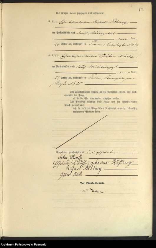 Obraz 19 z jednostki "Księga miejscowa małżeństw tom III [Rejestr główny małżeństw]"