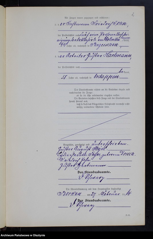 image.from.unit.number "Heirats-Neben-Register Nr 1 - 4 [ Księga małżeństw - wtóropis ]"