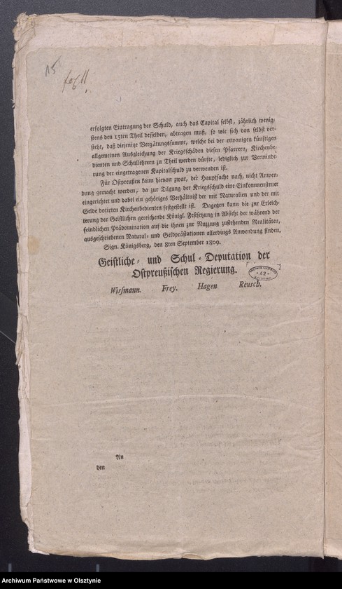 image.from.unit.number "Acta generalia und SpecialiaDie Copulation angehende Sachen (Circular-Verordnungen, Anweisungen)"