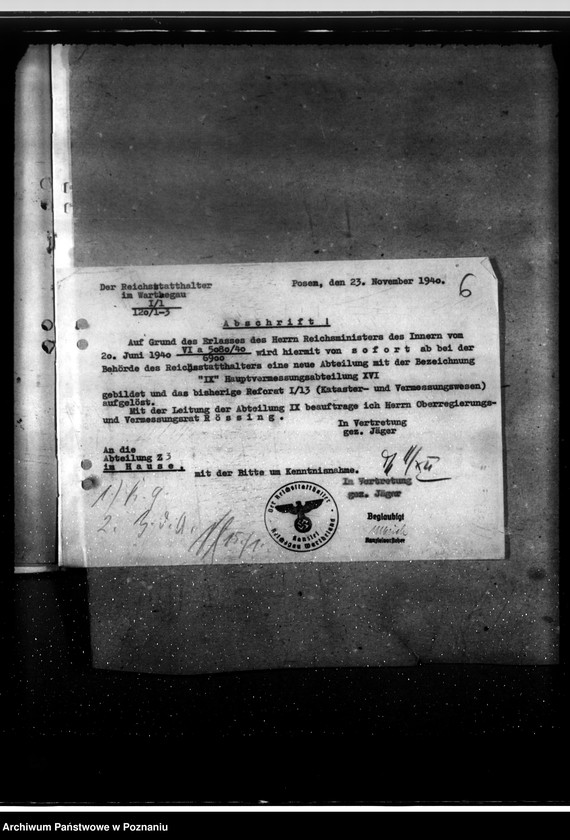 Obraz 10 z jednostki "Geschäftsverteilungsplan. Luftschutz und Bradwache"