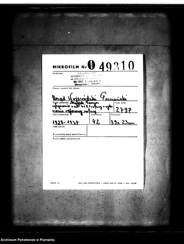 Obraz 2 z jednostki "Majątek Turzyn wyłączenie z art.4 i 5 /ustawy o wykonaniu reformy rolnej/"