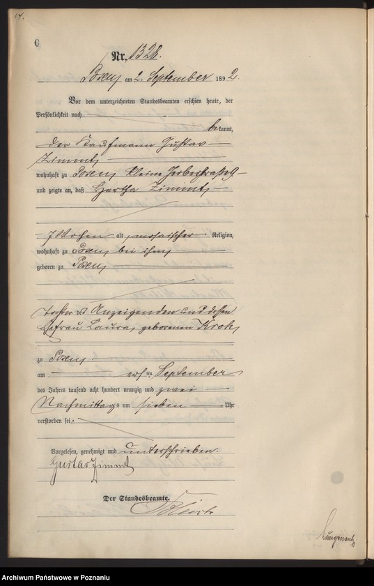 Obraz 17 z jednostki "Księga zgonów t. IV"