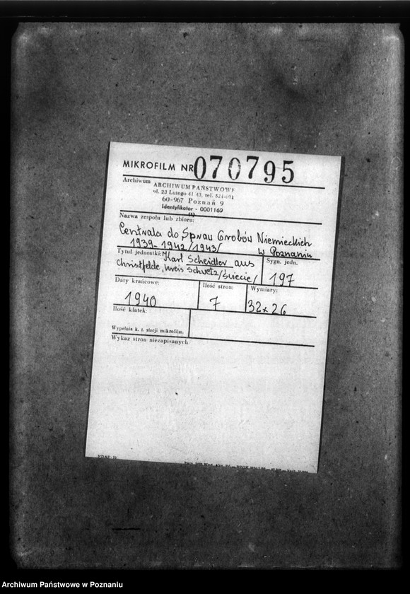 Obraz 2 z jednostki "Karl Scheidler aus Christfelde, Kreis Schwetz (Świecie)"