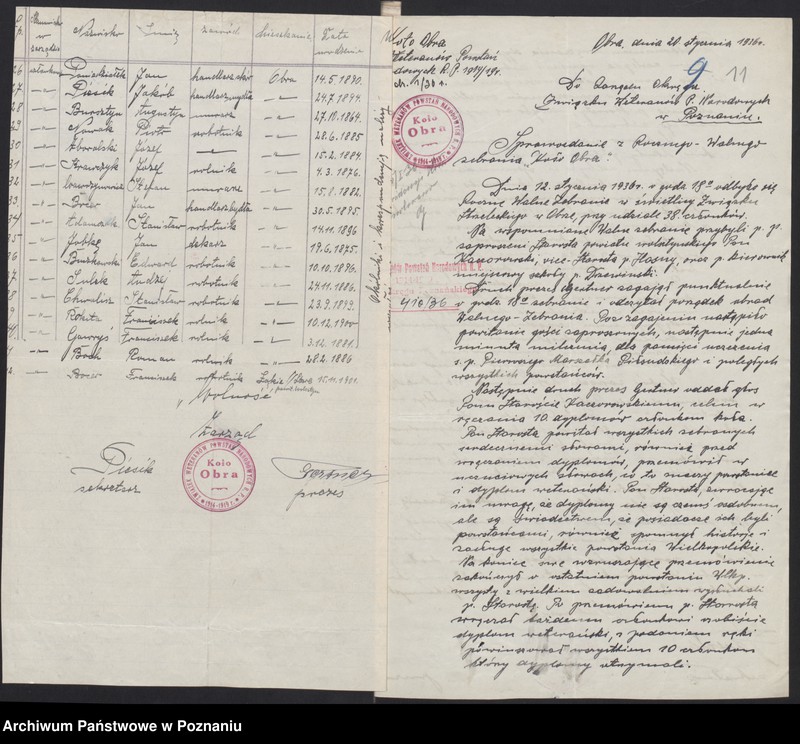 Obraz 15 z jednostki "Obra, powiat Wolsztyn - akta koła."