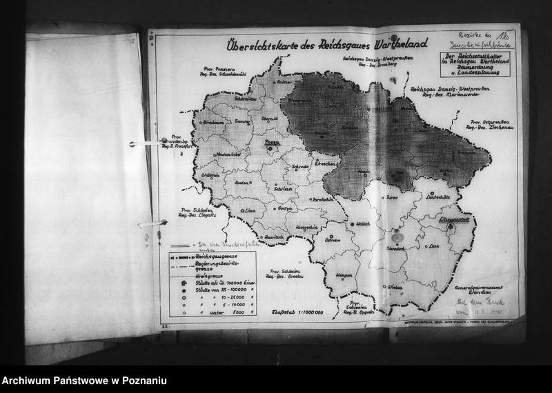 Obraz 19 z jednostki "Zuständigkeitsbereiche der Behörden im Reihsgau Wartheland"