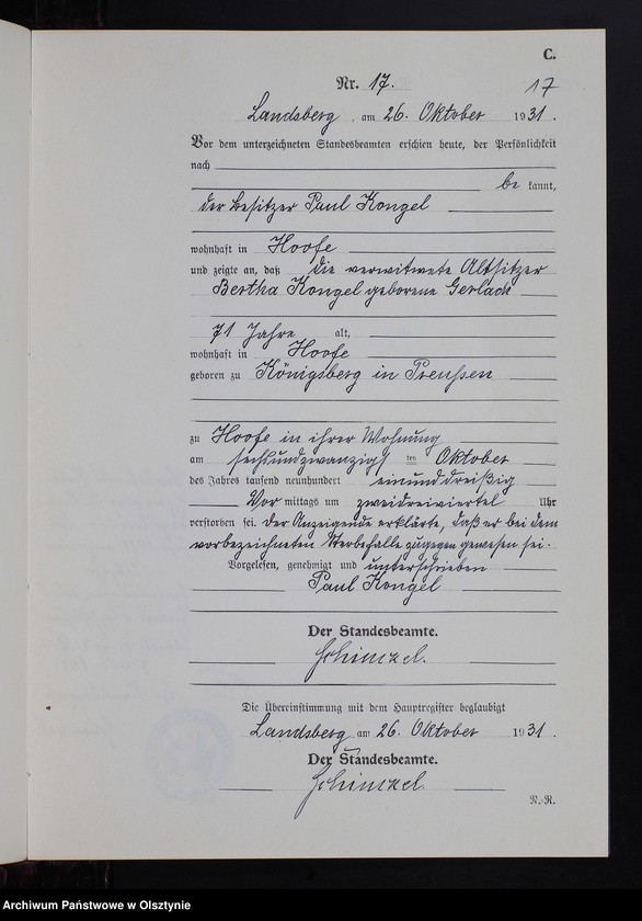 image.from.unit.number "Sterbe-Neben-Register Nr 1 - 17 [ Księga zgonów - wtóropis ]"