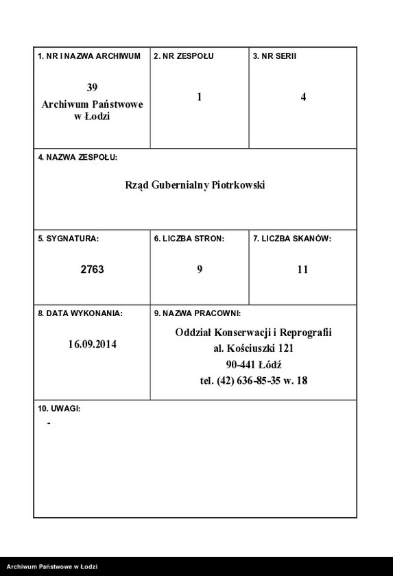 Obraz 1 z jednostki "Ob˝ utverždenìi plana na postrojku Ivanom˝ Vihertom˝ v˝ gor[ode] Lodzi po Vul´čanskoj ul[ice] pod˝ No 711b kamennago 3h˝ ètažnago s˝ trempelem˝ žilago doma i 2h˝ ètažnyh˝ služb˝"