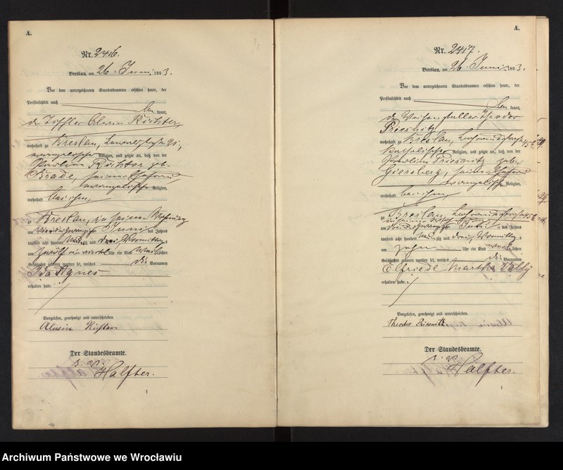 image.from.unit.number "Geburts-Haupt-Register Breslau II 1893 Band 7"