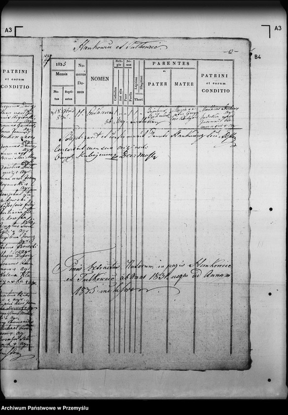 Obraz 16 z jednostki "[Kopie ksiąg metrykalnych parafii Myślatycze (dekanat Mościska)]"